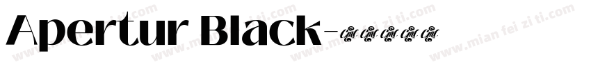 Apertur Black字体转换